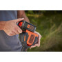 Тример акумуляторний безщітковий BLACK+DECKER, 36 В, 2.5 А/год, жилка 1.6 мм, ширина косіння 33 см, 1 акумулятор і ЗП, обороти 7300 об/хв, вага 4.75 кг
