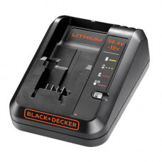 Зарядний пристрій BLACK+DECKER, для акумуляторних батарей 14.4 В, 18 В, для електроінструментів, вихідний струм 1 A, вага 0.53 кг