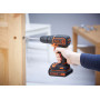 Дриль-шурупокрут акумуляторна BLACK + DECKER, 18 В, 0-650 об/хв, 30 Нм, один акумулятор 1.5А/год, зарядний пристрій 0.4 А, реверс, патрон 1 — 10 мм, підсвічування, реверс (картон)