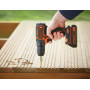 Дриль-шурупокрут акумуляторна BLACK + DECKER, 18 В, 0-650 об/хв, 30 Нм, один акумулятор 1.5А/год, зарядний пристрій 0.4 А, реверс, патрон 1 — 10 мм, підсвічування, реверс (картон)