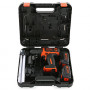 Дриль-шурупокрут BLACK+DECKER, безударний, 10.8 В, 1.5 А/год, 26 Нм, 550 об/хв, патрон 10 мм швидкозатискний, кількість швидкостей - 1, вага 2.18 кг, акумулятор, зарядний пристрій, валіза