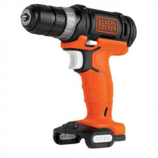 Дриль-шурупокрут BLACK+DECKER, безударний, 10.8 В, 26 Нм, 0-550 об/хв, патрон 10 мм швидкозатискний, кількість швидкостей - 1, вага 1.01 кг, без акумулятора та зарядного пристрою.