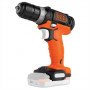 Дриль-шурупокрут BLACK+DECKER, безударний, 10.8 В, 26 Нм, 0-550 об/хв, патрон 10 мм швидкозатискний, кількість швидкостей - 1, вага 1.01 кг, без акумулятора та зарядного пристрою.