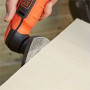 Шліфмашина вібраційна BLACK+DECKER, 12 В Li-ion, 11000 об/хв, 92 х 92 х 92 мм, амплітуда 2.8 мм, вага 0.90 кг