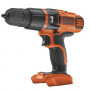 Дриль BLACK+DECKER, ударний, 18 В, 28 Нм, 400-1350 об/хв, патрон 10 мм швидкозатискний, кількість швидкостей - 2, вага 1.2 кг, без акумулятора і зарядного пристрою