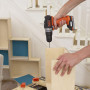 Дриль-шурупокрут BLACK+DECKER, безщітковий, ударний, 12 В, 1.5 А/год, 40 Нм, 350-1250 об/хв, патрон 10 мм швидкозатискний, кількість швидкостей - 2, вага 1.7 кг, 2 акумулятора, USB-кабель, м'який чохол