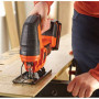 Пила лобзикова акумуляторна BLACK+DECKER, 18В Li-ion, 2500 ход/хв, максимальна глибина пропилу (дерево) - 55 мм, вага 2.22 кг, без акумуляторів та ЗП