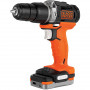Набір з двох інструментів BLACK+DECKER, 12 В XR Li-ion, 1.5 А/год, вага 2.93 кг, сумка, акумулятор і зарядний пристрій