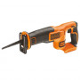 Пила шабельна акумуляторна BLACK+DECKER, 18В Li-ion, 0-3000 ход/хв, величина ходу 22 мм, вага 1.5 кг, без акумуляторів та ЗП