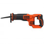 Пила шабельна акумуляторна BLACK+DECKER, 18В Li-ion, 0-3000 ход/хв, величина ходу 22 мм, вага 1.5 кг, без акумуляторів та ЗП