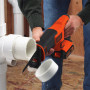 Пила шабельна акумуляторна BLACK+DECKER, 18В Li-ion, 0-3000 ход/хв, величина ходу 22 мм, вага 1.5 кг, без акумуляторів та ЗП