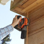 Шліфмашина ексцентрикова BLACK+DECKER, 18 В Li-ion, 12000 об/хв, 125 мм, амплітуда 1.3 мм, вага 0.9 кг, без акумулятора та зарядного пристрою