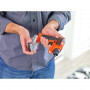 Викрутка-ліхтар акумуляторна BLACK+DECKER, 3.6 В Li-ion, 180 об/хв, реверс, підсвітка, вага 0.4 кг, зарядний пристрій, знімний відсік для зберігання аксесуарів, біти, магнітний тримач,анкери, дюбеля