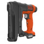Степлер акумуляторний BLACK+DECKER,12 В, Li-ion, довжина скоби / шпильок 14 / 15 мм, без акумулятора і ЗУ