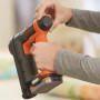 Степлер акумуляторний BLACK+DECKER,12 В, Li-ion, довжина скоби / шпильок 14 / 15 мм, без акумулятора і ЗУ