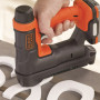 Степлер акумуляторний BLACK+DECKER,12 В, Li-ion, довжина скоби / шпильок 14 / 15 мм, без акумулятора і ЗУ