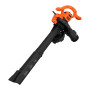 Садовий пилосос електричний BLACK+DECKER, 2.6 кВт, швидкість повітря 210-315 км/год, збірник 40 л, вага 4.0 кг