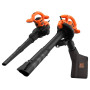 Садовий пилосос електричний BLACK+DECKER, 2.6 кВт, швидкість повітря 210-315 км/год, збірник 40 л, вага 4.0 кг
