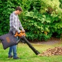 Садовий пилосос електричний BLACK+DECKER, 2.6 кВт, швидкість повітря 210-315 км/год, збірник 40 л, вага 4.0 кг