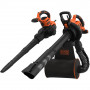 Садовий пилосос електричний BLACK+DECKER 3 кВт, швидкість повітря 230-404 км/год, збірник 72 л, вага 4.75 кг