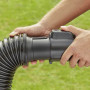 Садовий пилосос електричний BLACK+DECKER 3 кВт, швидкість повітря 230-404 км/год, збірник 72 л, вага 4.75 кг