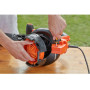 Садовий пилосос електричний BLACK+DECKER, 3.0 кВт, швидкість повітря 206-404 км/год, збірник 72 л, вага 8.04 кг