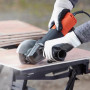 Шліфмашина кутова мережева BLACK+DECKER, 900 Вт, d = 125 мм, 12000 об/хв, вага 1.8 кг