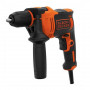 Дриль мережевий BLACK+DECKER, ударний, 550 Вт, 0-2800 об/хв, 47600 уд/хв, патрон 13 мм швидкозатискний, кількість швидкостей - 1, вага 2.07 кг, додаткове руків’я