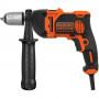 Дриль мережевий BLACK+DECKER, ударний, 850 Вт, 2 режими, 0-3100 об/хв, 54400 уд/хв, макс. діаметр свердління 32 мм (деревина), 16 мм (цегла), 2.4 кг