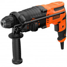Перфоратор мережевий BLACK+DECKER, SDS-Plus, 650 Вт, 1.6 Дж, 0-5180 уд/хв,0-1600 об/мин, валіза, вага 4.6 кг