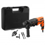 Перфоратор мережевий BLACK+DECKER, SDS-Plus, 650 Вт, 1.6 Дж, 0-5180 уд/хв,0-1600 об/мин, валіза, вага 4.6 кг