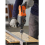 Перфоратор мережевий BLACK+DECKER, SDS-Plus, 650 Вт, 1.6 Дж, 0-5180 уд/хв,0-1600 об/мин, валіза, вага 4.6 кг