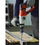 Перфоратор мережевий BLACK+DECKER, SDS-Plus, 800 Вт, 3.4 Дж, 0-5500 уд/хв,0-1200 об/мин, валіза, вага 5.36 кг