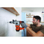 Перфоратор мережевий BLACK+DECKER, SDS-Plus, 1250 Вт, 4.4 Дж, 0-4100 уд/хв,0-850 об/мин, валіза, вага 5.5 кг