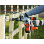 Перфоратор мережевий BLACK+DECKER, SDS-Plus, 1250 Вт, 4.4 Дж, 0-4100 уд/хв,0-850 об/мин, валіза, вага 5.5 кг