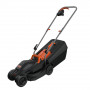 Газонокосарка електрична BLACK+DECKER 1000 Вт, ширина косіння 32 см, висота косіння 23-63 мм, травозбірник 30 л, вага 9.2 кг