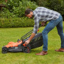 Газонокосарка електрична BLACK+DECKER, 1400 Вт, ширина косіння 34 см, висота косіння 20-70 мм, травозбірник 40 л, вага 14.4 кг