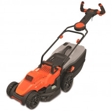 Газонокосарка електрична BLACK+DECKER, 1600 Вт, ширина косіння 38 см, висота косіння 20-70 мм, травозбірник 45 л, вага 16.7 кг