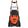 Газонокосарка електрична BLACK+DECKER,1800 Вт, ширина косіння 42 см, висота косіння 20-70 мм, травозбірник 50 л, вага 17.5 кг
