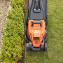 Газонокосарка електрична BLACK+DECKER,1800 Вт, ширина косіння 42 см, висота косіння 20-70 мм, травозбірник 50 л, вага 17.5 кг