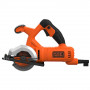 Пила дискова мережева BLACK+DECKER, 400 Вт, діаметр диска 85 х 10 мм, 3600 об/хв, міні циркулярна, вага 2.6 кг