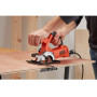 Пила дискова мережева BLACK+DECKER, 400 Вт, діаметр диска 85 х 10 мм, 3600 об/хв, міні циркулярна, вага 2.6 кг