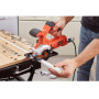 Пила дискова мережева BLACK+DECKER, 400 Вт, діаметр диска 85 х 10 мм, 3600 об/хв, міні циркулярна, вага 2.6 кг