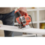 Пила лобзикова мережева BLACK+DECKER, 650 Вт, швидкість 0-3.100 хід/хв, кут розпилювання: 0-45° (фіксація), підошва: відлив, прорезинена рукоятка, фіксація пуску, електронне регулювання швидкості, крок 0-19 мм, макс.