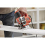 Пила лобзикова мережева BLACK+DECKER, 650 Вт, 1000-3100 ход/хв, максимальна глибина пропилу (дерево) - 90 мм, вага 2.2 кг, валіза
