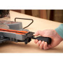 Пила торцювальна мережева BLACK+DECKER, 1500 Вт, диск 216 х 30 мм (диск ТСТ на 24 зуб), швидкість 4700 об/хв, розмір заготовки 220 / 155 мм (90) 40 мм (45), фіксація 15/22.5/30/31.62/45°, система XPS, кут 0-45, струб