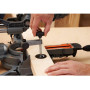 Пила торцювальна мережева BLACK+DECKER, 1500 Вт, диск 216 х 30 мм (диск ТСТ на 24 зуб), швидкість 4700 об/хв, розмір заготовки 220 / 155 мм (90) 40 мм (45), фіксація 15/22.5/30/31.62/45°, система XPS, кут 0-45, струб