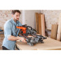 Пила торцювальна мережева BLACK+DECKER, 2100 Вт, диск 254 х 30 мм, 5000 об/хв, XPS, вага 18.5 кг