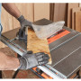 Пила настільна розпилювальна, BLACK+DECKER, 1800 Вт, диск 254 х 30 мм (диск ТСТ на 48 зуб товщина 2.0 мм), швидкість 4.800 об/хв, макс. пропил - до 80 мм, кут різу 0-45, товщина пропила 2.8 мм, миттєвий тормоз, вага