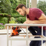 Шліфмашина вібраційна BLACK+DECKER, 200 Вт, 8000-13000 об/хв, вага 1.58 кг, пилозбірник